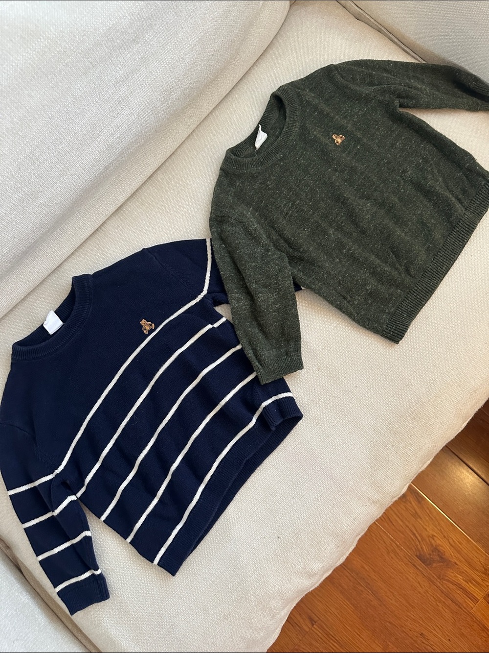 GAP Navy Striped Sweater & Olive Green Sweater Set